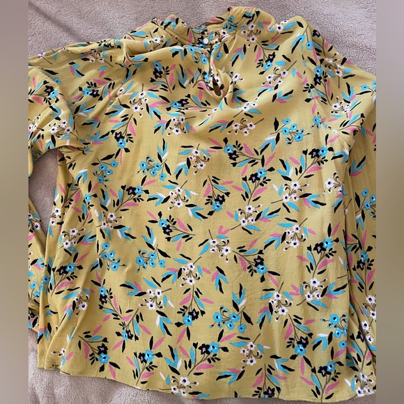 Maeve Anthropologie Meadowsweet Long Sleeve Floral Blouse - Picture 6 of 8